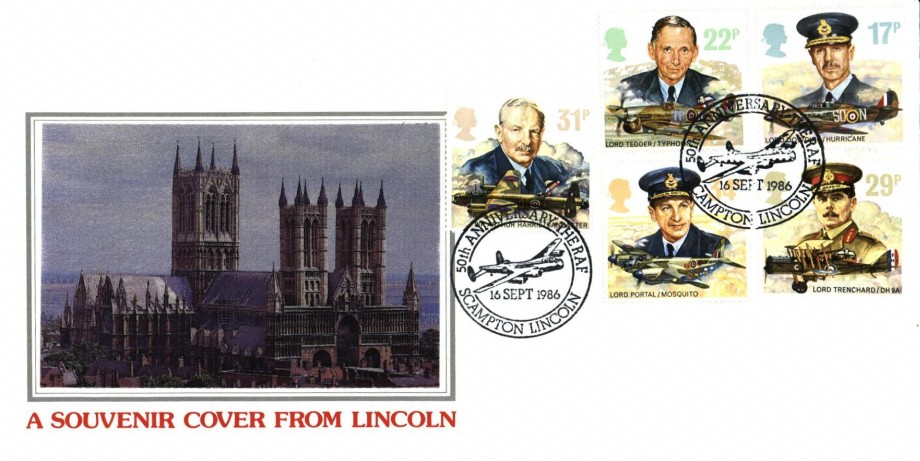  5oth Anniversary Of The RAF FDC Scampton Postmark