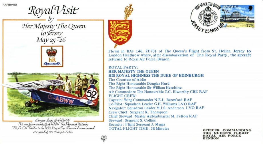 Royal Visit by The Queen to Jersey cover 