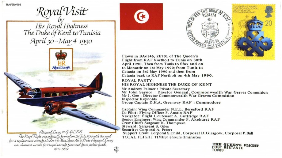 Royal Visit by The Duke of Kent to Tunisia cover 