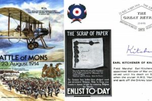 Battle Of Mons Cover Signed Earl Kitchener