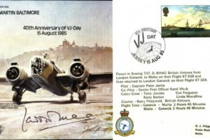 Martin Baltimore cover Signed Laddie Lucas