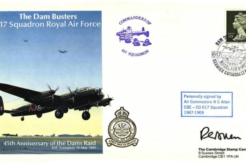 Dambusters 617 Squadron cover Signed R C Allen
