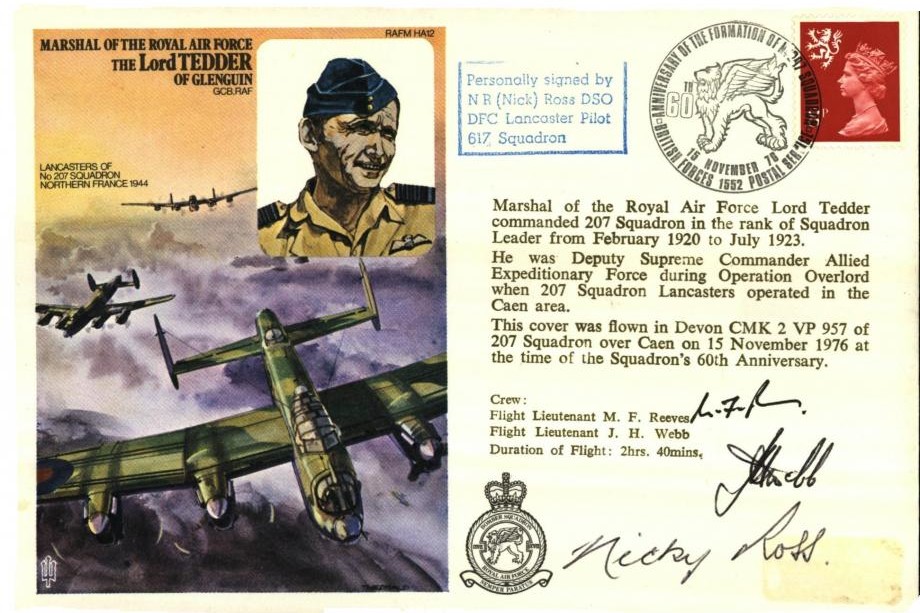 Dambusters 617 Squadron Cover Signed Nicky Ross