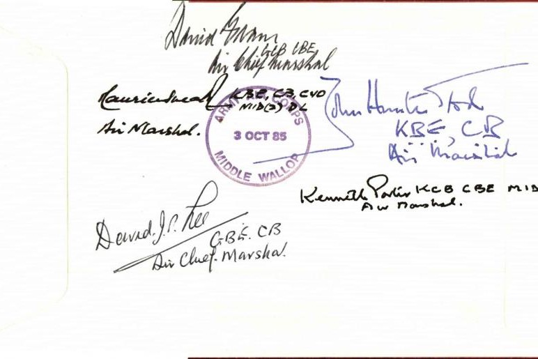 Order of the British Empire OBE cover Signed 6 OBE holders
