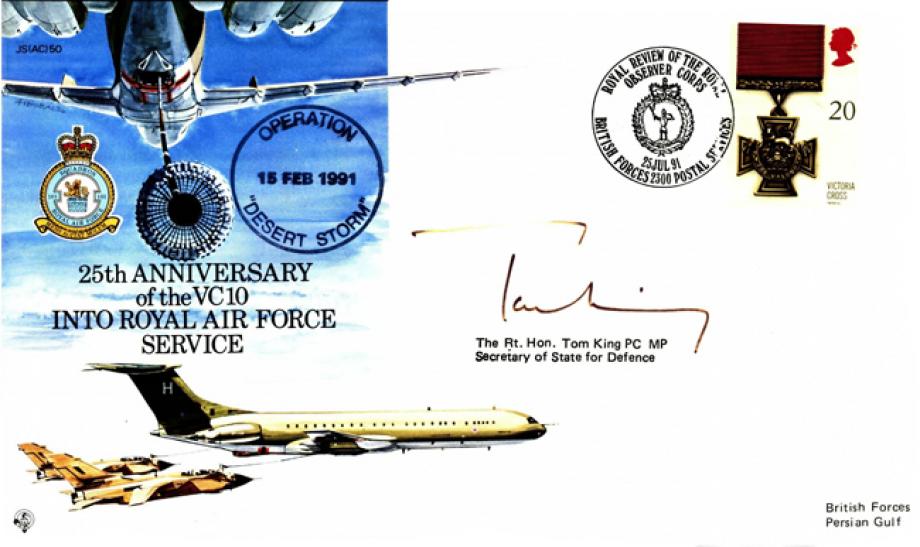 25th Anniversary of the VC10 into RAF Service cover