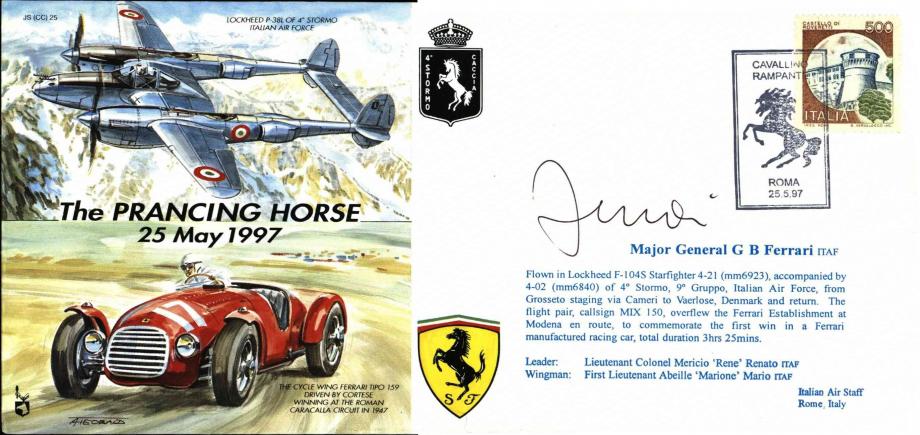 Prancing Horse 1997 cover Sgd G B Ferrari