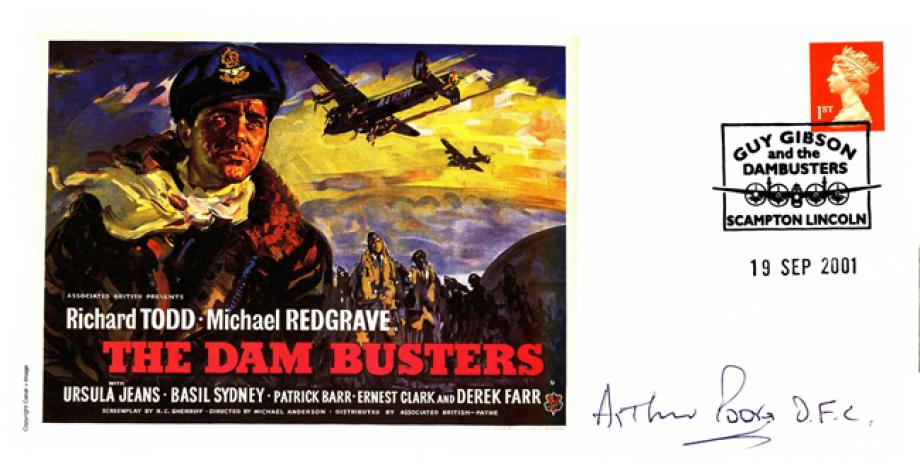 Dambusters 617 Squadron Cover Signed Arthur Poore