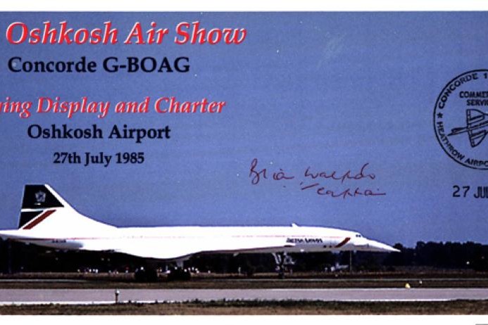 Concorde cover Sgd Brian Walpole