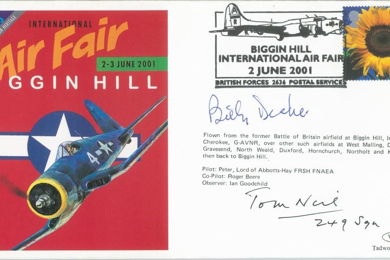 Biggin Hill Air Fair cover 2001 Sgd 2 BoB pilots