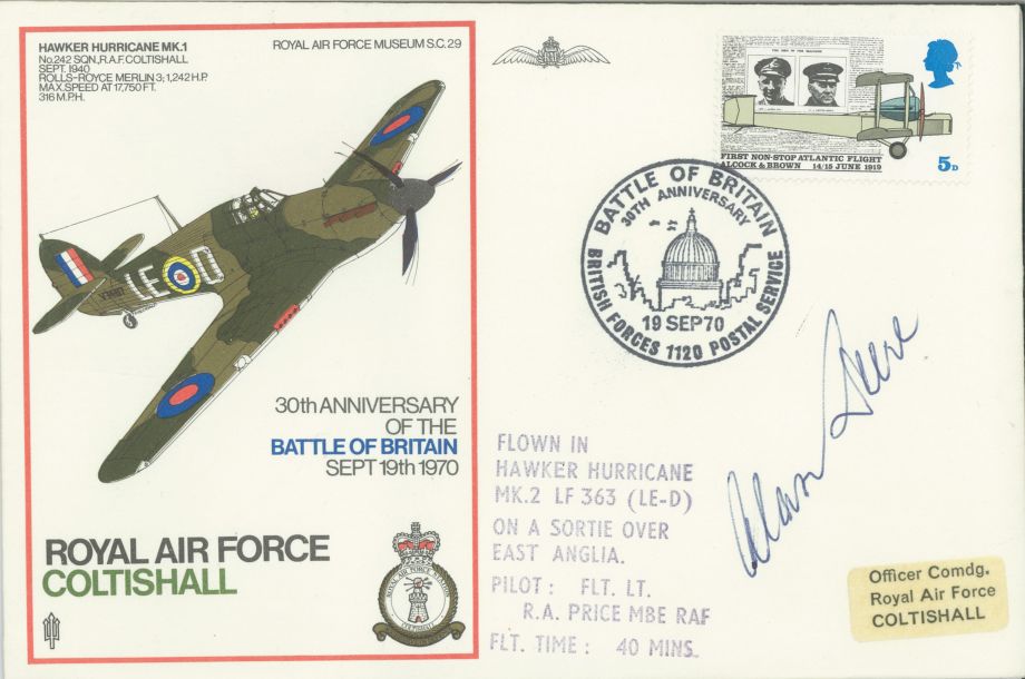 Battle of Britain cover Sgd by A Deere