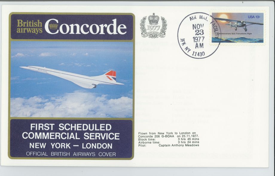 Concorde First Scheduled Commercial Service cover