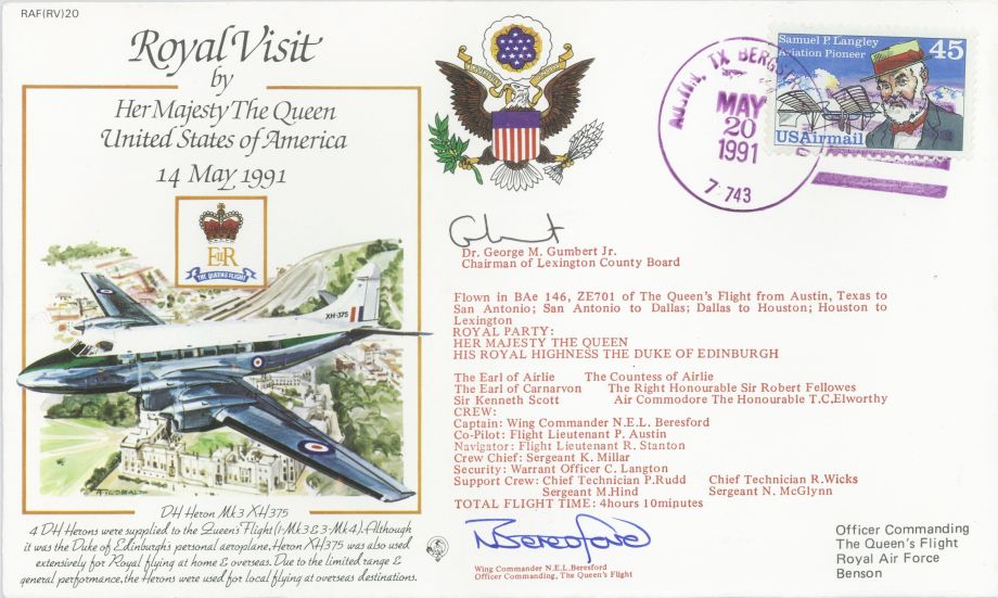 Royal Visit by The Queen to USA cover