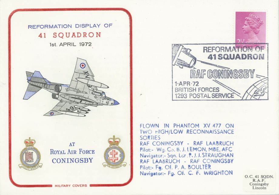 Reformation of 41 Squadron cover