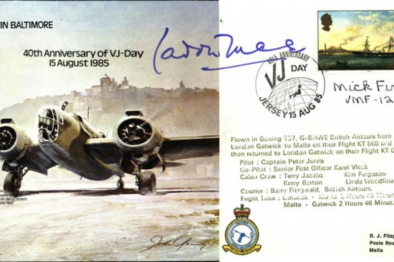 Martin Baltimore cover Signed Laddie Lucas and H J Finn