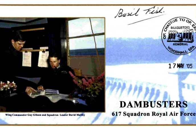 Dambusters 617 Squadron Cover Signed Basil Fish Tirpitz