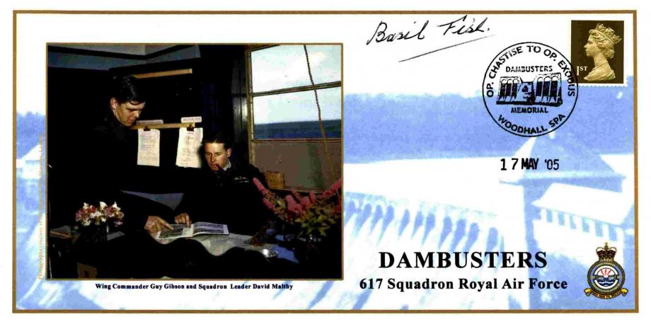 Dambusters 617 Squadron Cover Signed Basil Fish Tirpitz