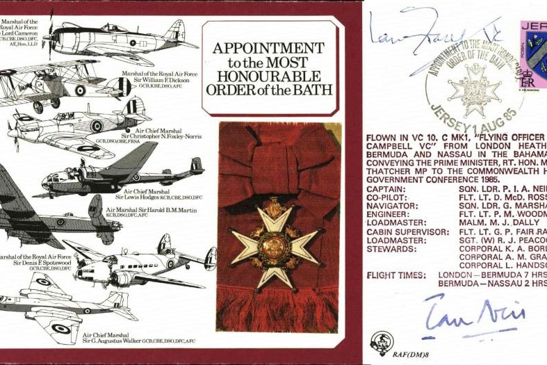 Order of the Bath cover Pilot signed by 12 RAF holders