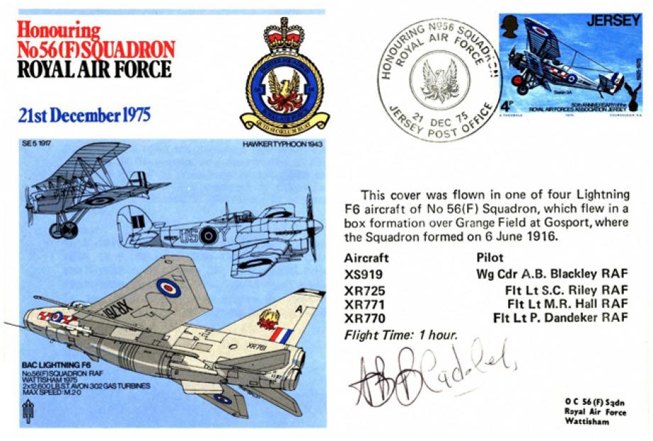 No 56(F) Squadron cover Unknown signature