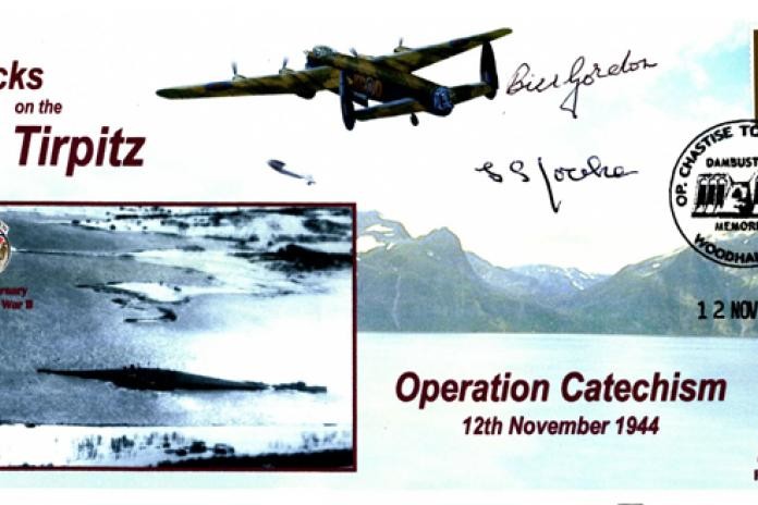 Dambusters 617 Squadron Cover Signed Rooke and Gordon Tirpitz