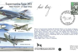 Supermarine Type 392 cover Signed P Day