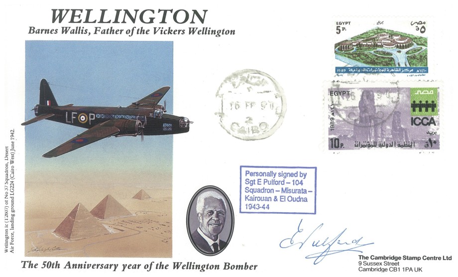Vickers Wellington cover Sgd E Pulford of 104 Sq