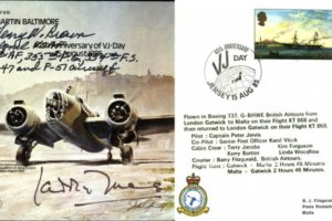 Martin Baltimore cover Signed Laddie Lucas and H W Brown