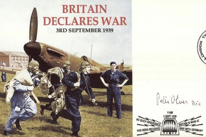 Battle of Britain cover Sgd P Oliver of 603 Sq
