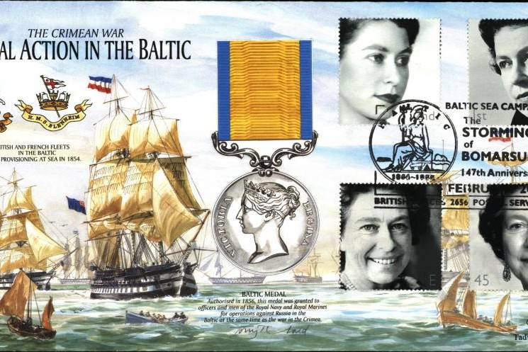Crimean War cover Baltic Medal