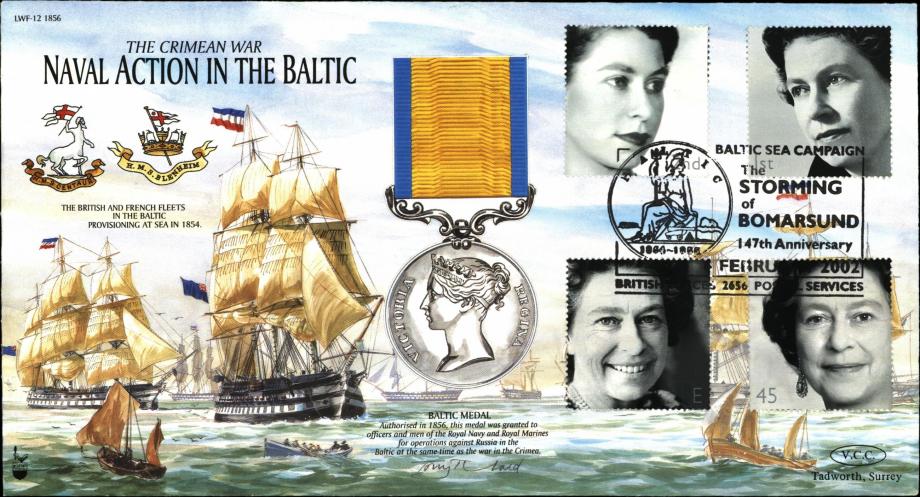 Crimean War cover Baltic Medal