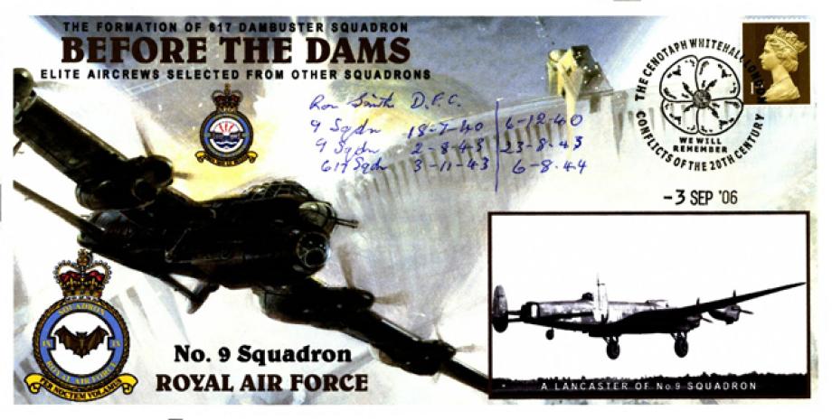 Dambusters 617 Squadron Cover Signed Row Smith 