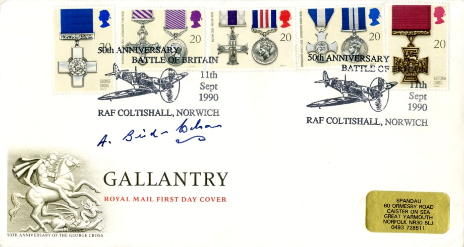 Battle of Britain cover Sgd A Bird-Wilson a BoB pilot with 234 Sq