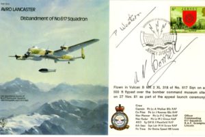 Avro Lancaster cover  617 Squadron 2 unknown signatures