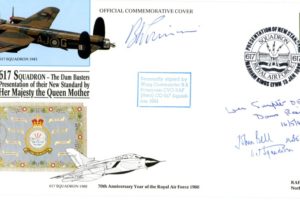 Dambusters 617 Squadron Cover Signed Sumpter And Bell