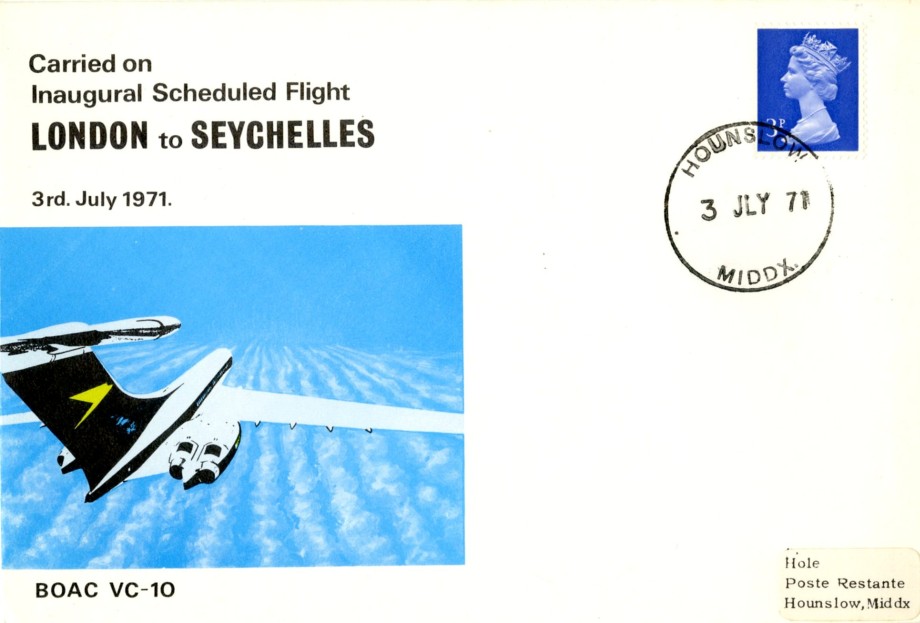 BOAC VC10 Inaugral Flight cover 