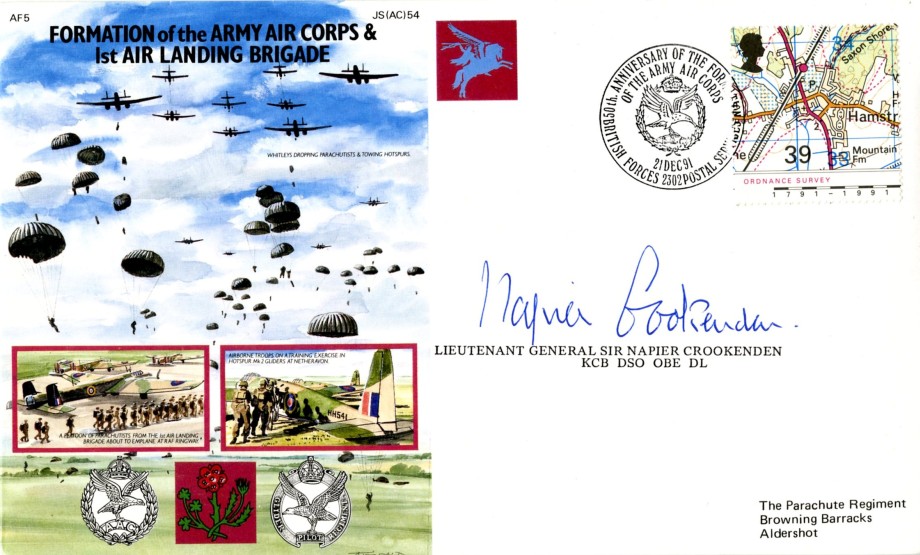 Army Air Corps & 1st Air Landing Brigade cover Signed