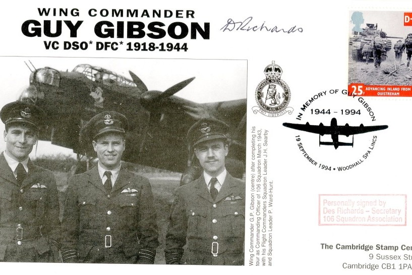 106 Squadron cover Sgd Des Richards