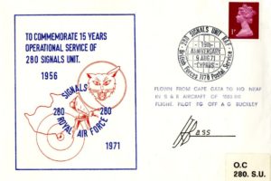 280 Signals Unit Royal Air Force cover Unknown Sig