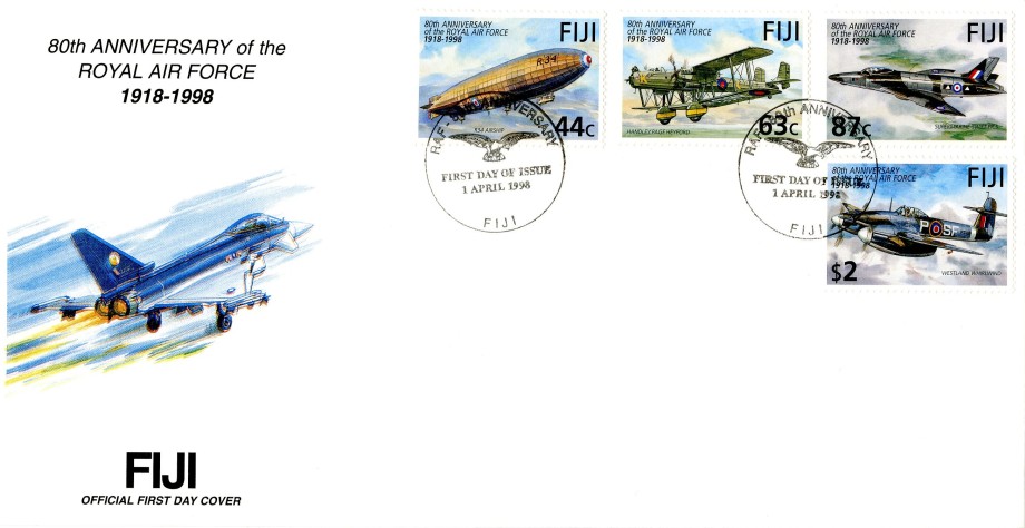 80th Anniversary of the RAF cover Fiji FDC