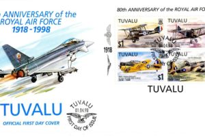 80th Anniversary of the RAF cover Tuvalu FDC
