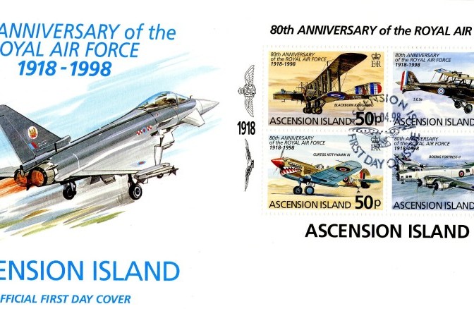80th Anniversary of the RAF cover Ascension Island FDC