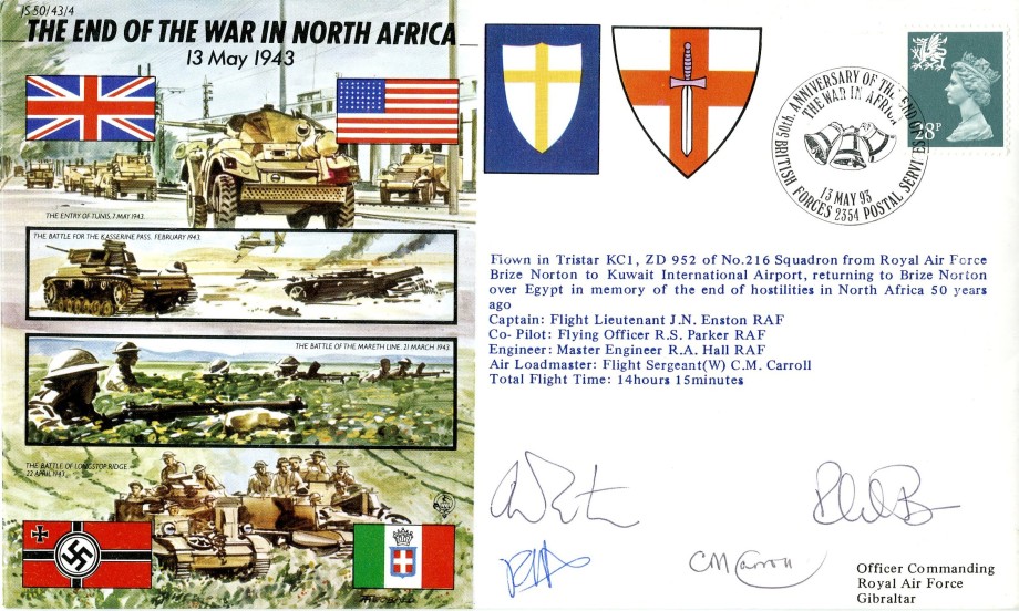 End of The War in North Africa cover Sgd crew