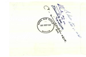 Distinguished Flying Cross cover Signed 4 DFC holders