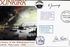 Dunkirk cover Sgd BoB pilot B C Jennings and V H John Carpenter