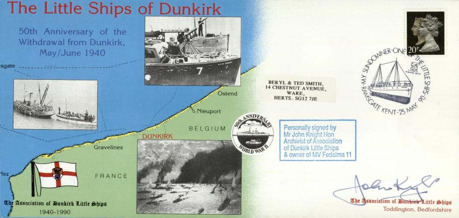 Dunkirk Little Ships cover Sgd John Knight