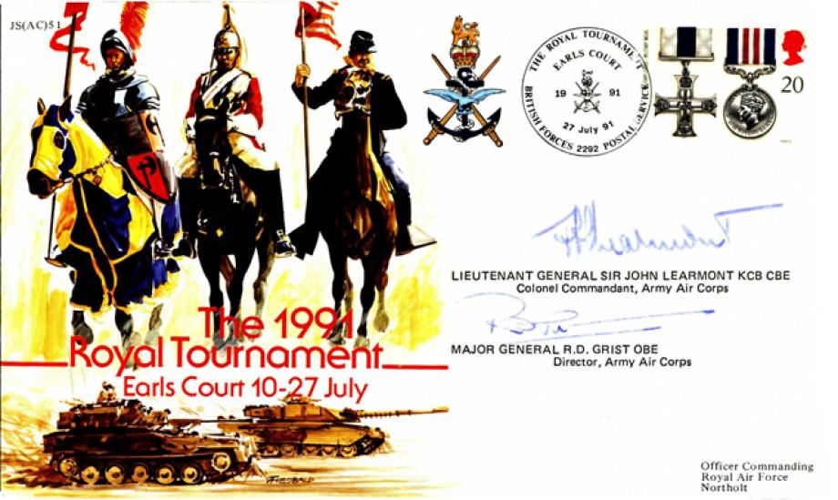 1991 Royal Tournament cover Sgd Learmont and Grist