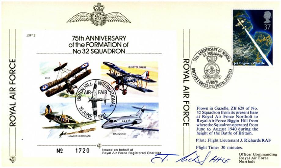 75th Anniversary of 32 Squadron cover Sgd pilot