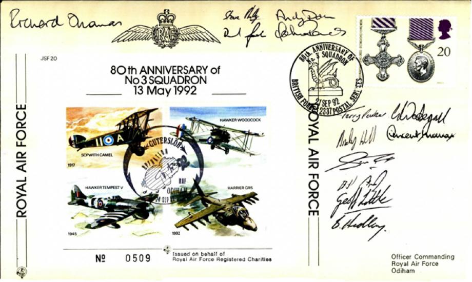 3 Squadron Cover Sjgned 13 Aircrew Members