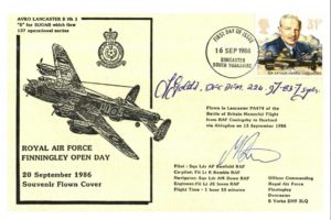RAF Finningley Cover Signed A M Down And Unknown Signature