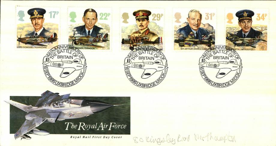 The Royal Air Force FDC Uxbridge postmark