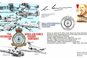 75th Anniversary of RAF Northolt FDC Signed by GC G Bunn the OC at RAF Northolt